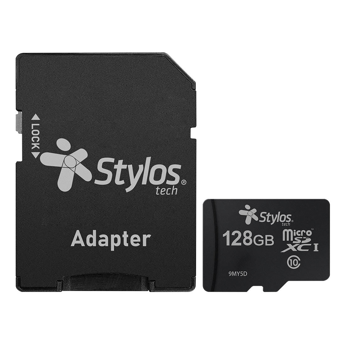 Memoria Stylos MicroSD 128GB Clase 10 con adaptador Negro