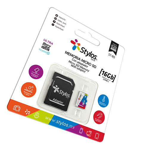 MicroSD 16GB Con Adaptador