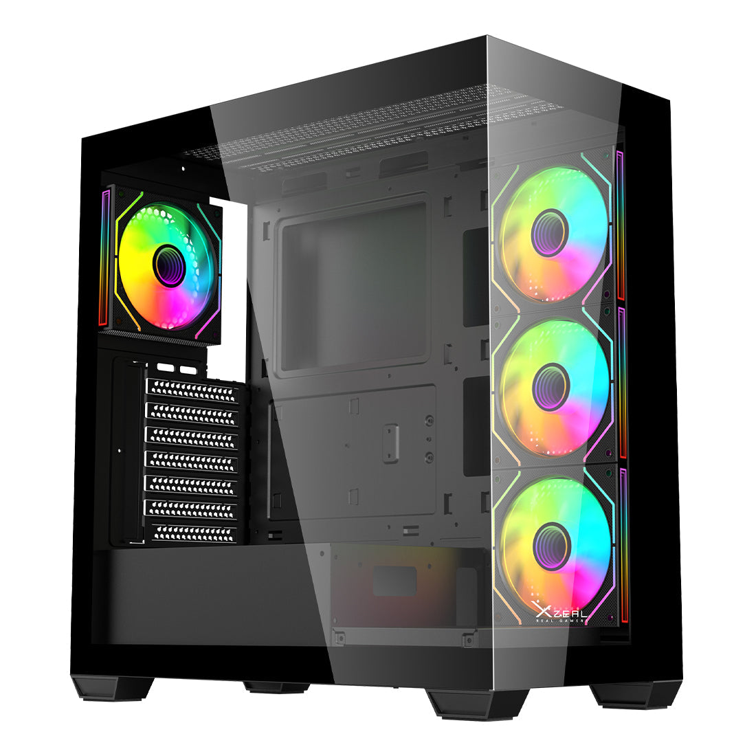 Gabinete Gamer XZ140 ATX Color Negro