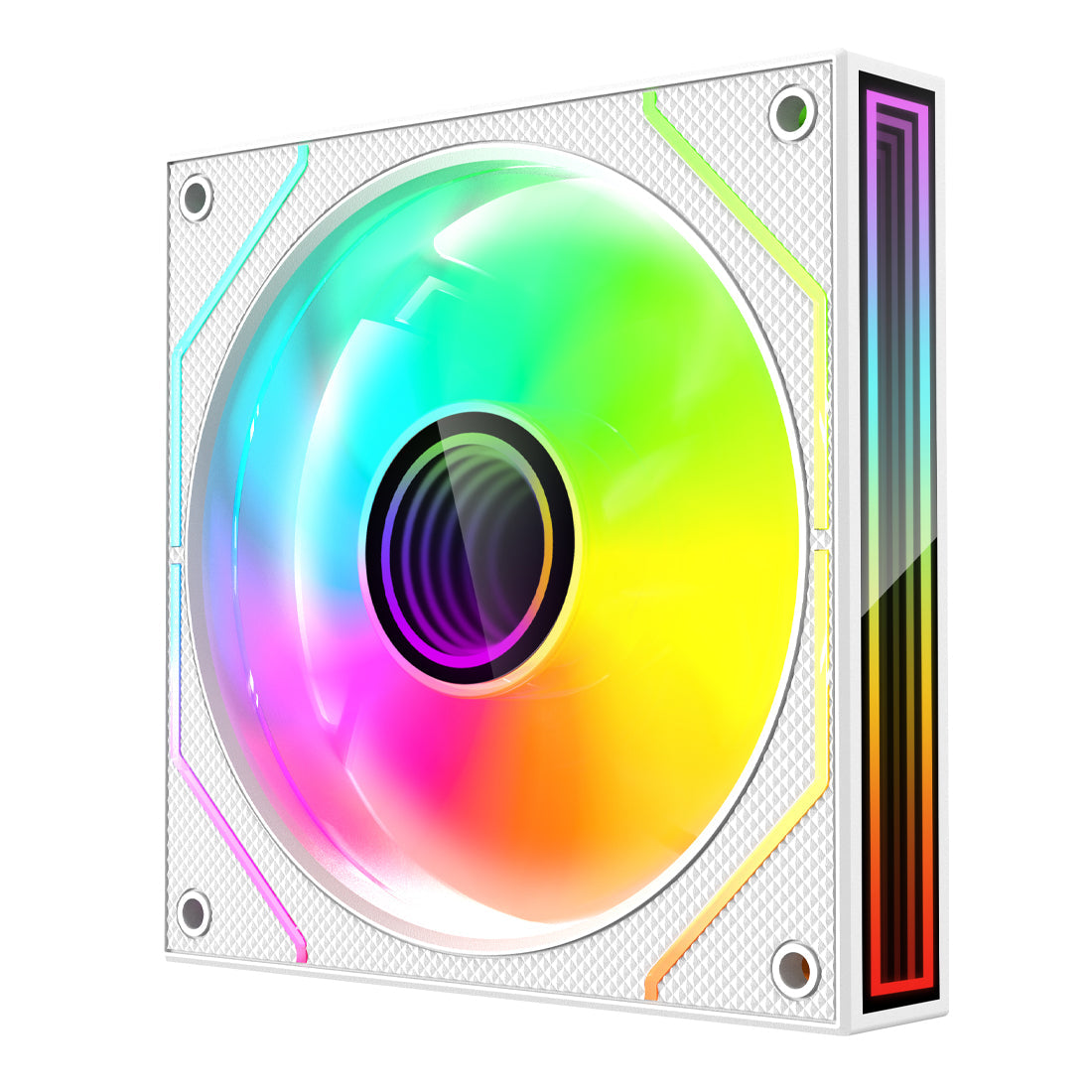 Kit 3 Ventiladores ARGB Color Blanco