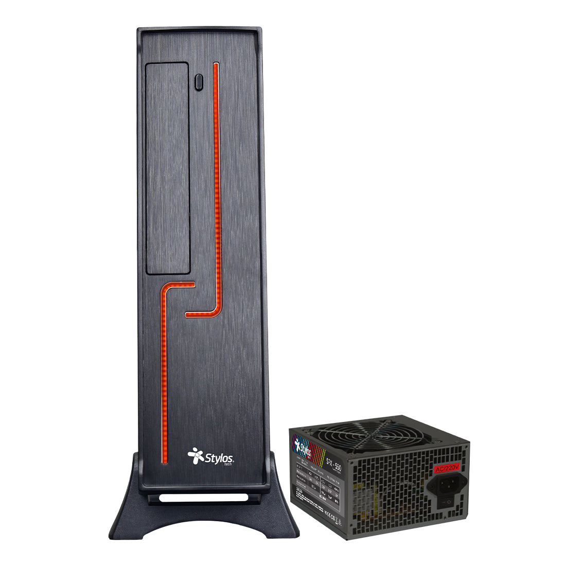 Gabinete Oficina KEELAN ITX Slim Color Negro