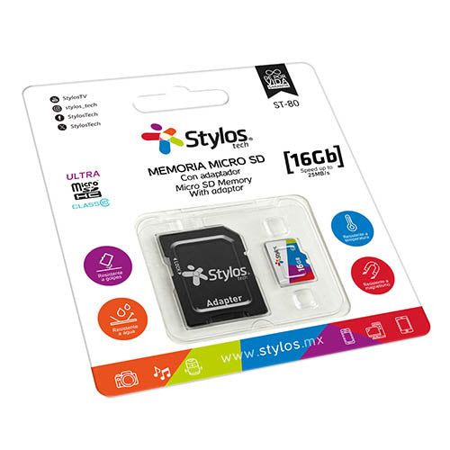 MicroSD 16GB Con Adaptador