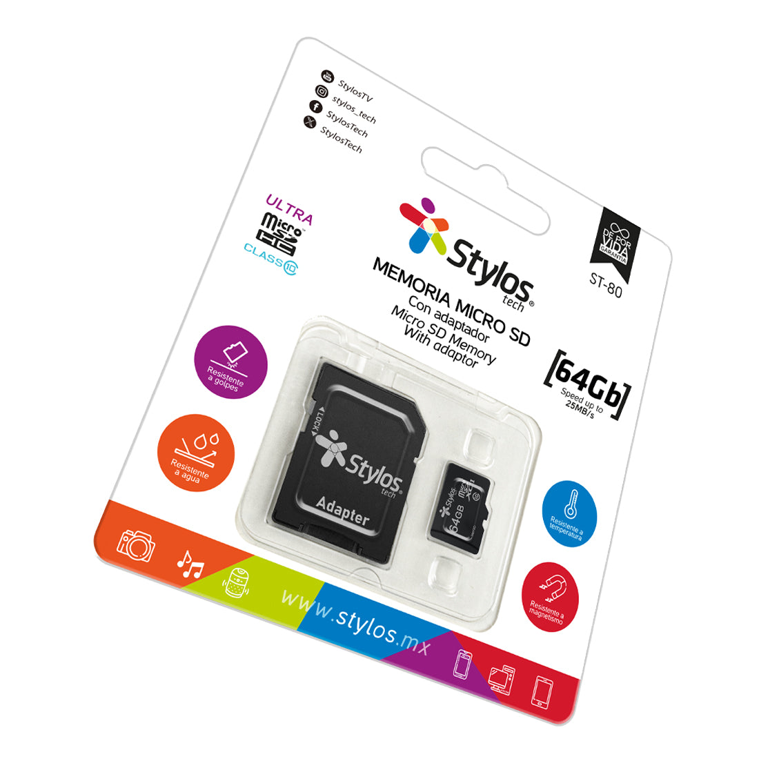 MicroSD 64GB Con Adaptador SD