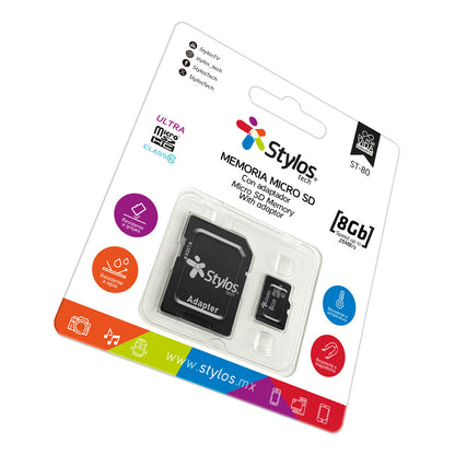 Memoria MicroSD 8GB Con Adaptador