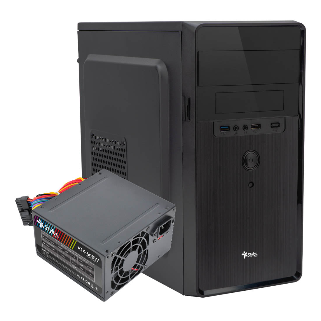 Gabinete Oficina CGAB5 M-ATX Color Negro