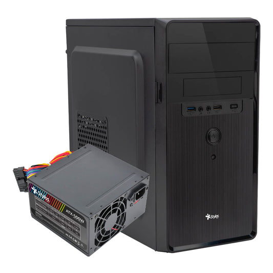 Gabinete Oficina CGAB5 M-ATX Color Negro