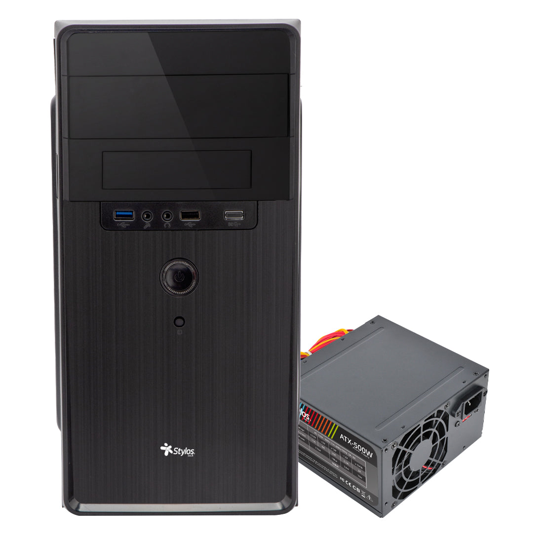 Gabinete Oficina CGAB5 M-ATX Color Negro
