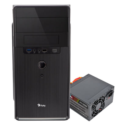 Gabinete Oficina CGAB5 M-ATX Color Negro