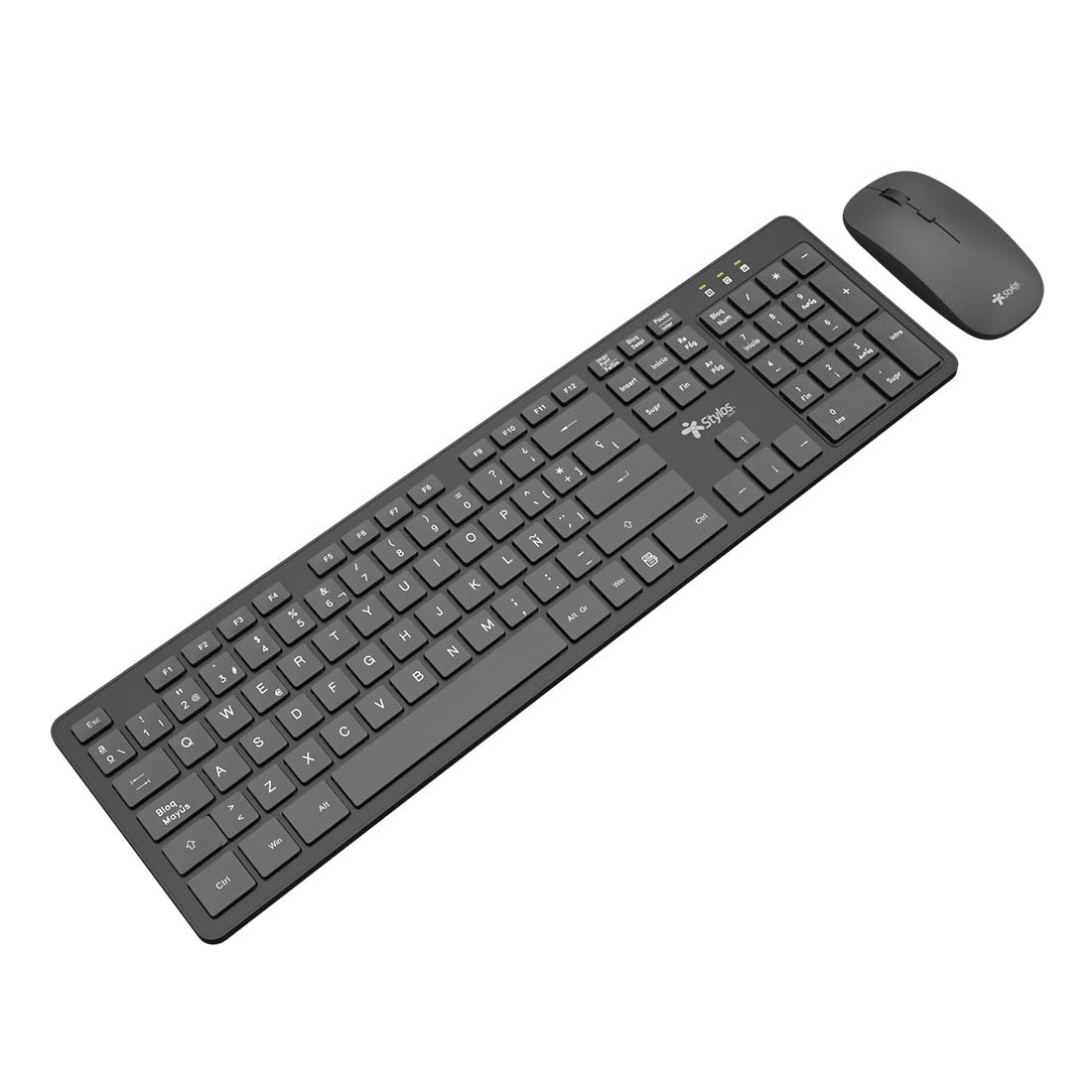 Combo Inalámbrico 2 en 1 Teclado + Mouse Negro