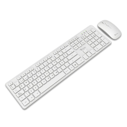Combo Inalámbrico 2 en 1 Teclado + Mouse Blanco