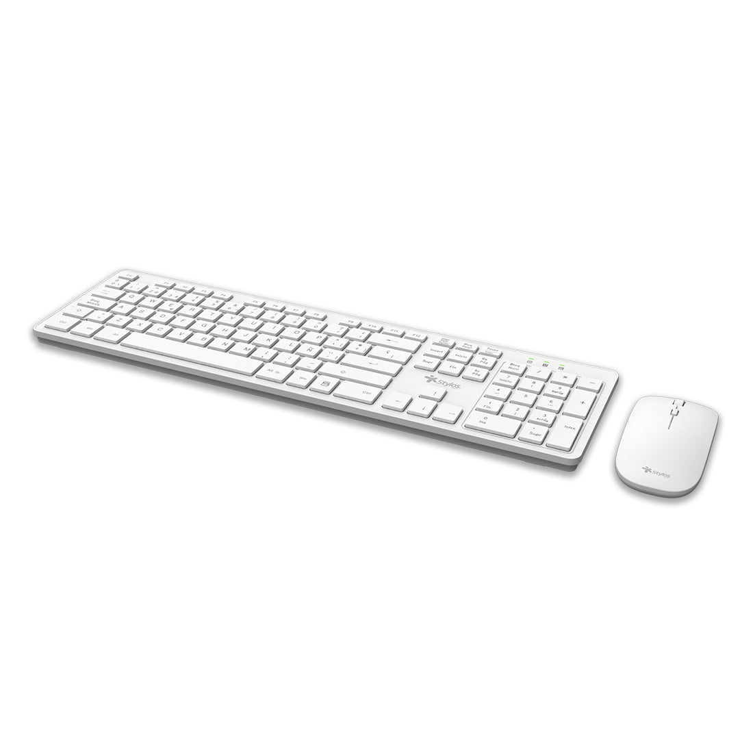 Combo Inalámbrico 2 en 1 Teclado + Mouse Blanco