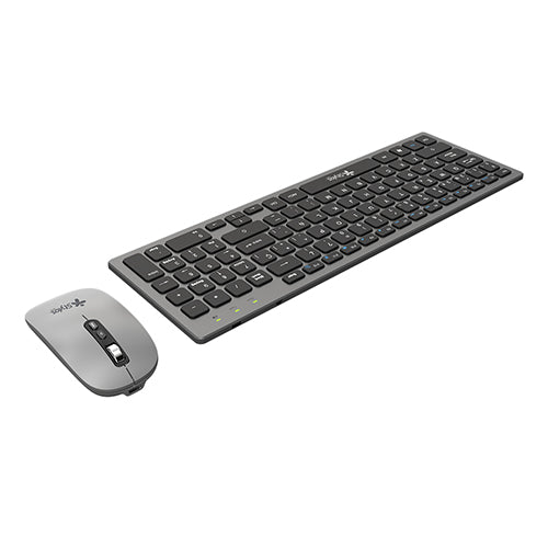 Combo Inalámbrico Recargable 2 en 1 Teclado + Mouse Gris