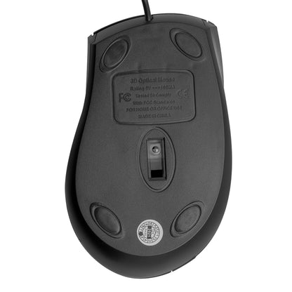 Mouse Alámbrico Negro