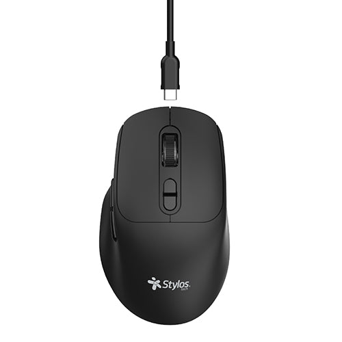 Mouse Inalámbrico Recargable Negro
