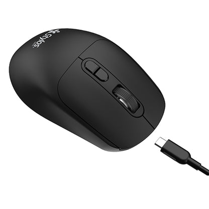 Mouse Inalámbrico Recargable Negro