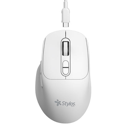 Mouse Inalámbrico Recargable Blanco