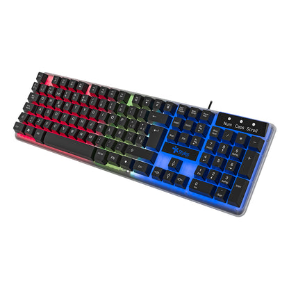 Teclado Alámbrico Retroiluminado Transparente