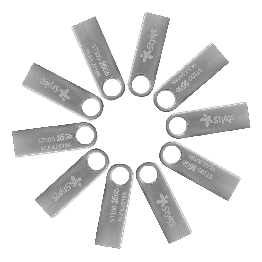 Kit 10 Piezas Memoria USB 16GB