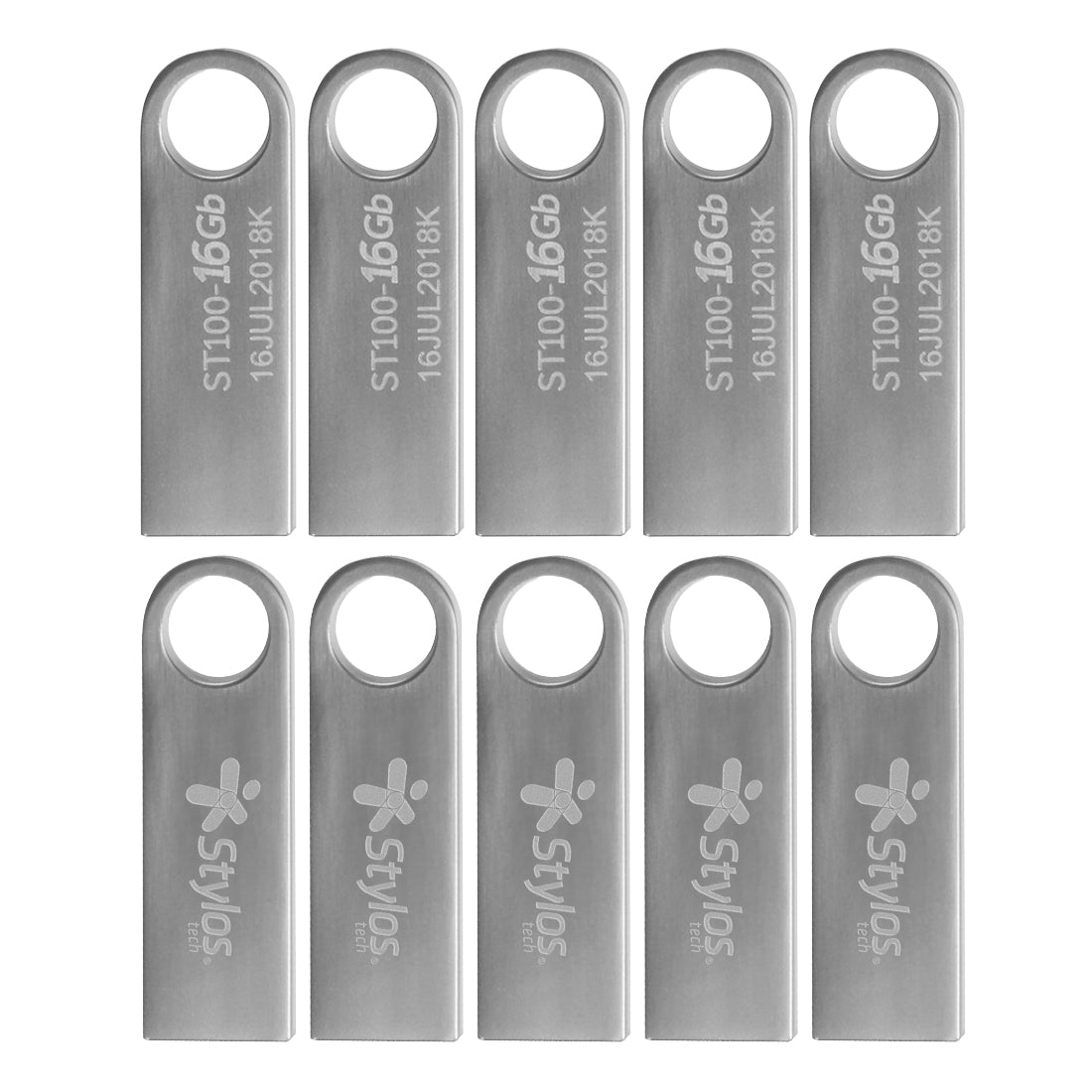 Kit 10 Piezas Memoria USB 16GB