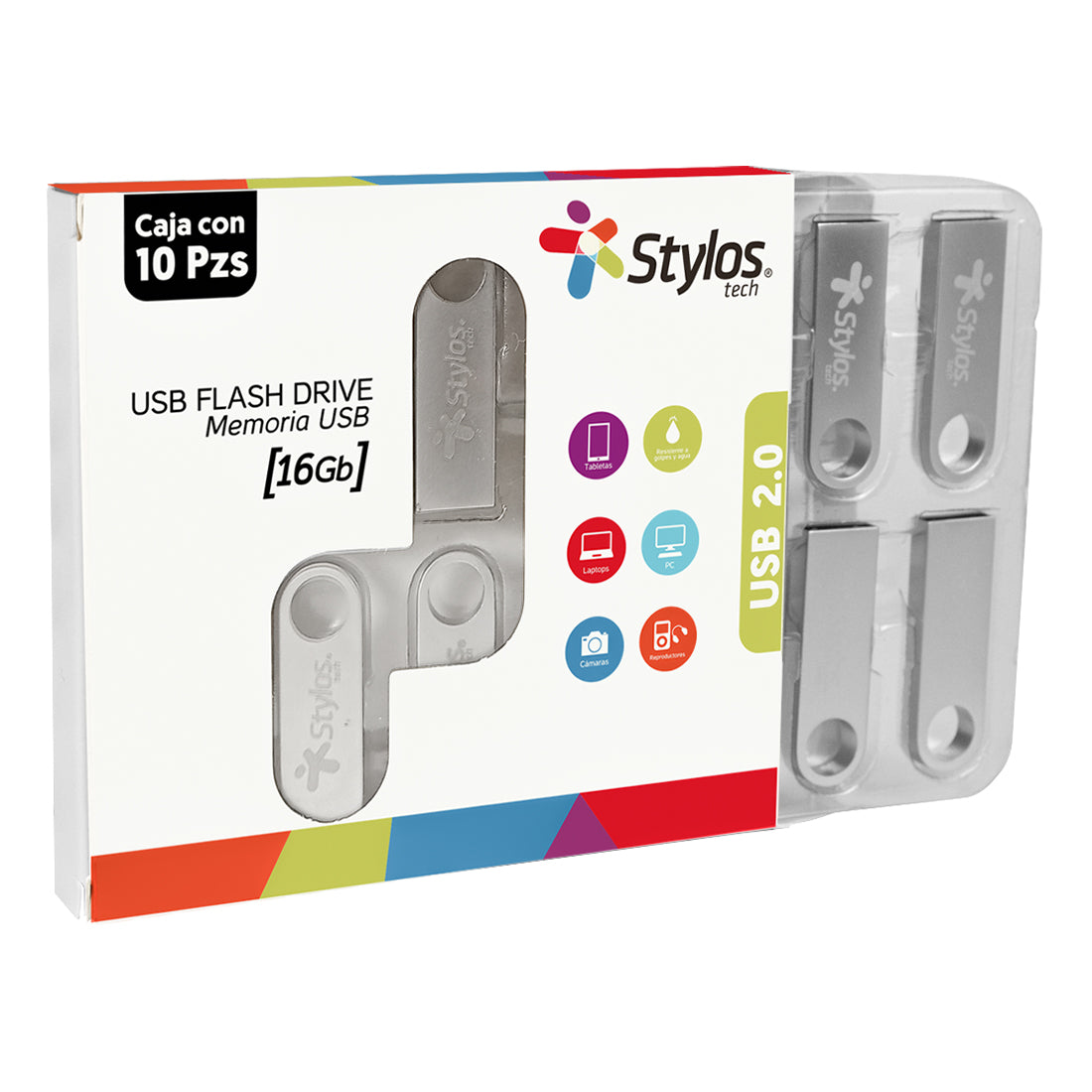Kit 10 Piezas Memoria USB 16GB