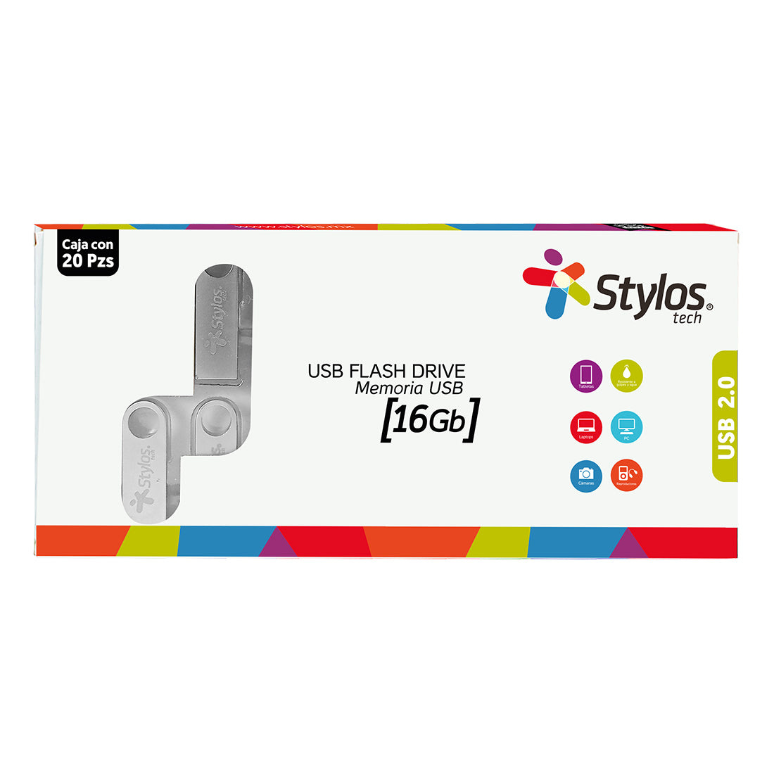 Kit 20 Piezas Memoria USB 16GB