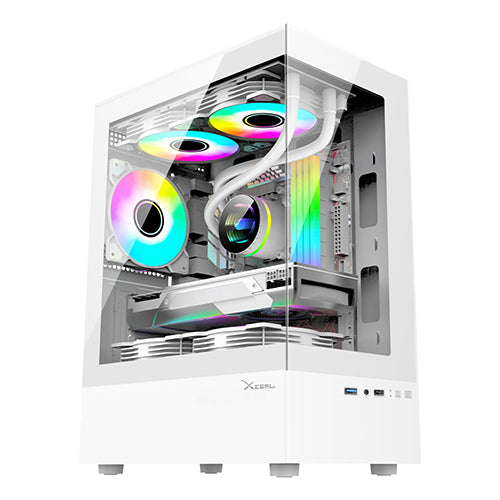 Gabinete Gamer XZY1 M-ATX Color Blanco