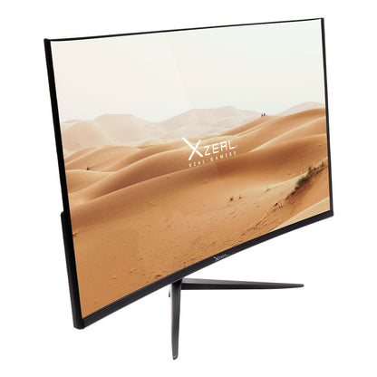 Monitor Xzeal 23.8" Xzeal XZ3015-1 Panel Curvo VA FHD 165Hz 1ms 1xDP + 1xHDMI + 1xUSB 1.0+ 1x3.5mm + Vesa 100x100mm Negro