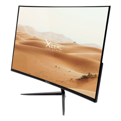 Monitor Xzeal 23.8" Xzeal XZ3015-1 Panel Curvo VA FHD 165Hz 1ms 1xDP + 1xHDMI + 1xUSB 1.0+ 1x3.5mm + Vesa 100x100mm Negro