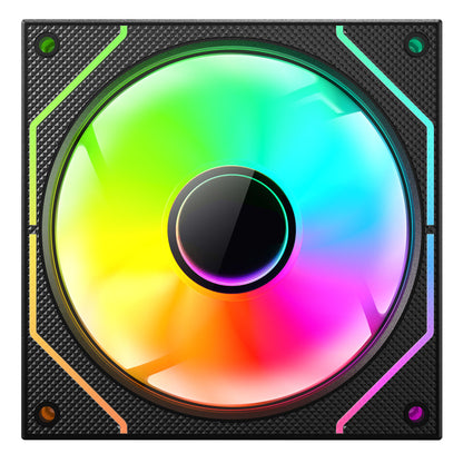 Kit 3 Ventiladores ARGB Color Negro