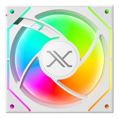 Kit 3 Ventiladores ARGB Color Blanco